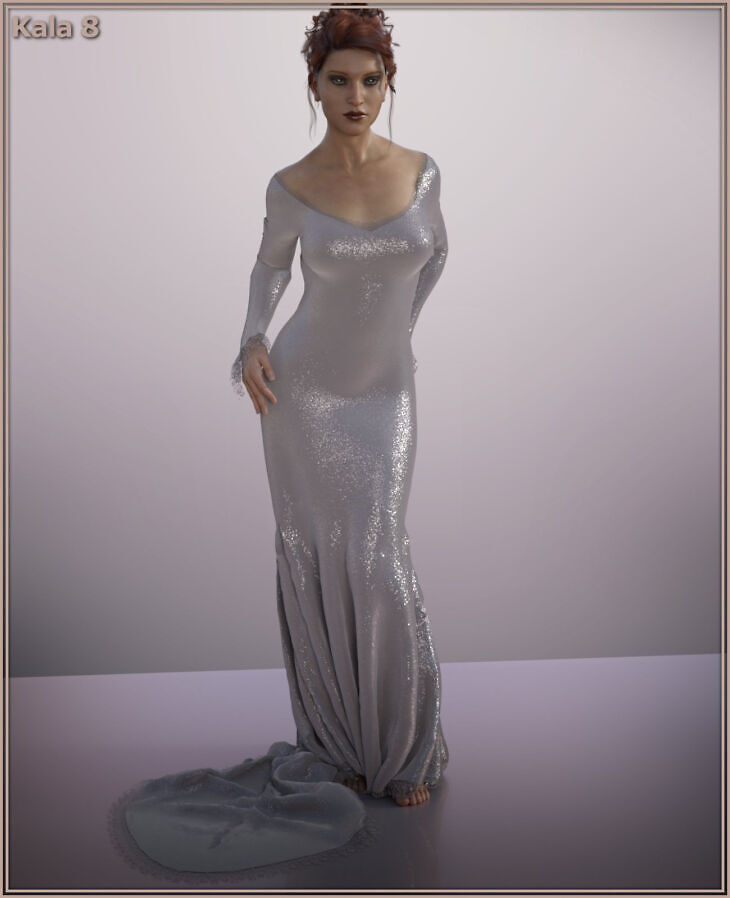 dForce Mermaid Gown for G8F & G8.1F