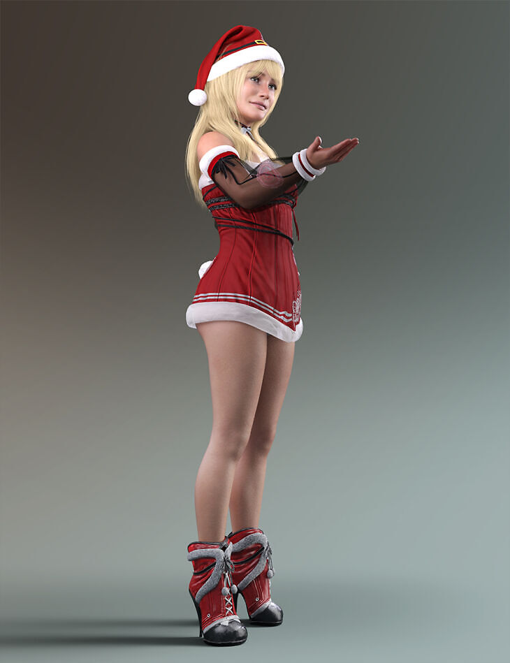 Sexy Santa Outfit Freebie for Genesis 9