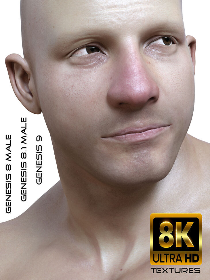 The Barbarian 8K Skin Textures For Genesis 8 Male & G9