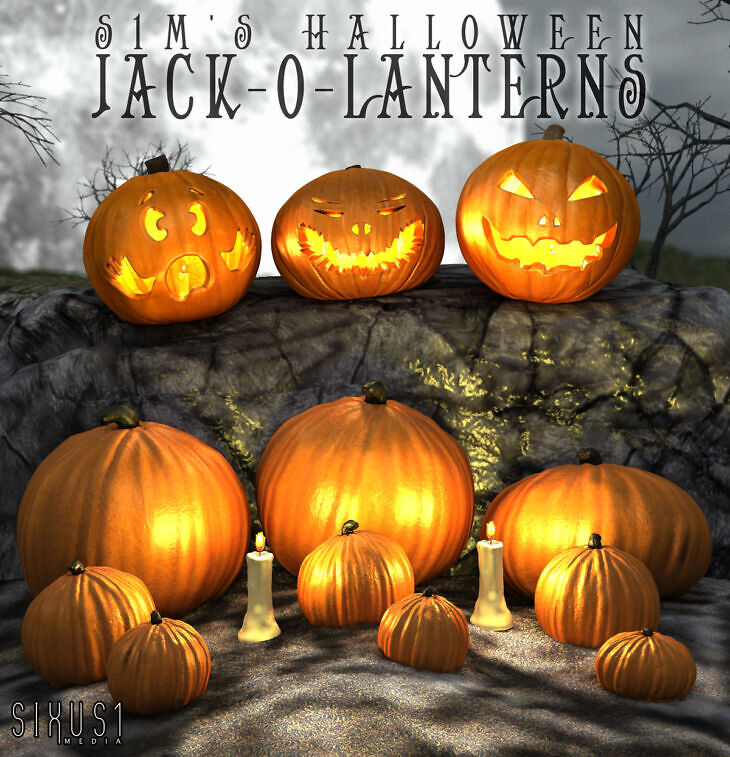 S1M Halloween: Jack-o-lanterns (Pumpkins)
