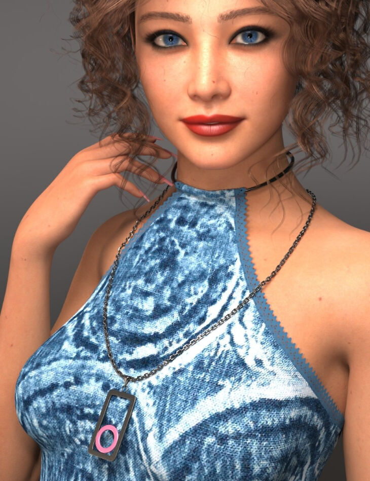 dForce Adoring Necklaces for Genesis 9