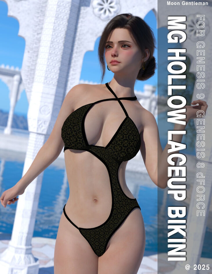 MG-Hollow LaceUp Bikini G9 G8F dForce