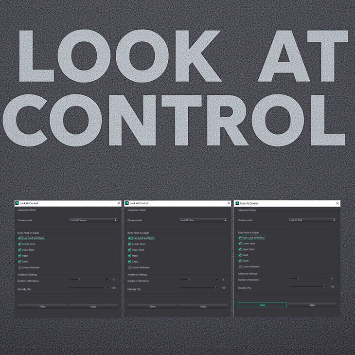 Look at Control – Advanced Gaze and Pose Control
