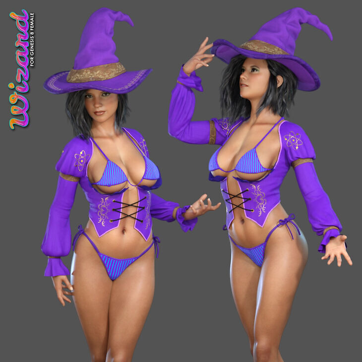 Exnem dForce Wizard Outfit for Genesis 8 Female
