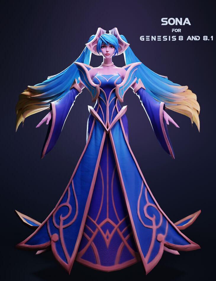 Sona For Genesis 8 and 8.1 Female