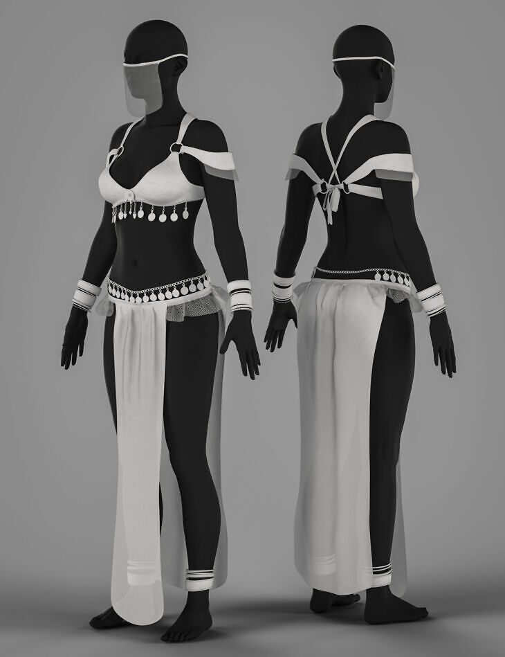 BW Dance of the Oasis Outfit for Genesis 9