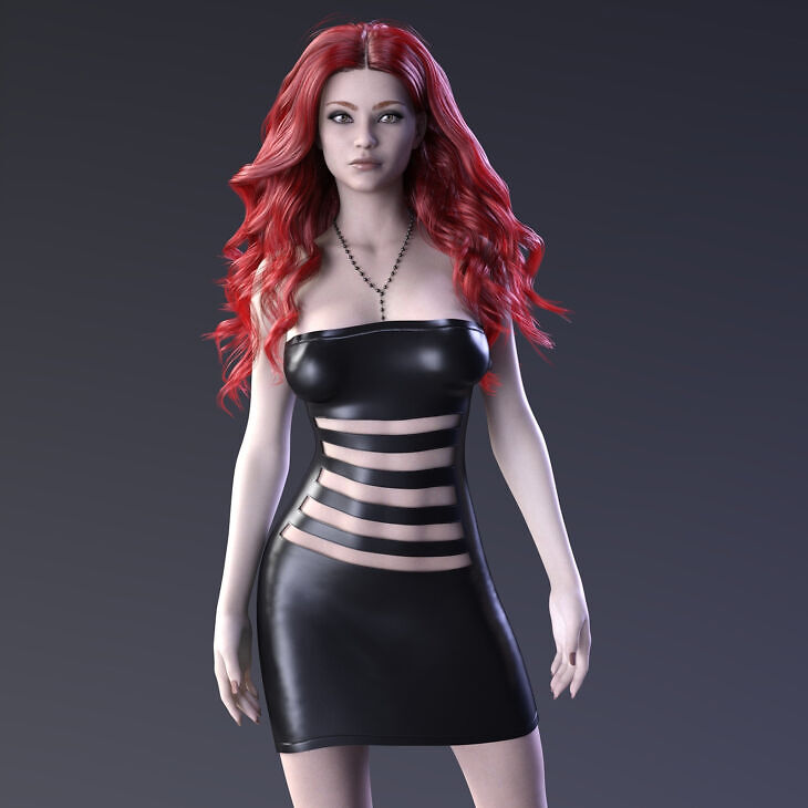 MbM Bewitching Bodycon Dress for Genesis 8 Female
