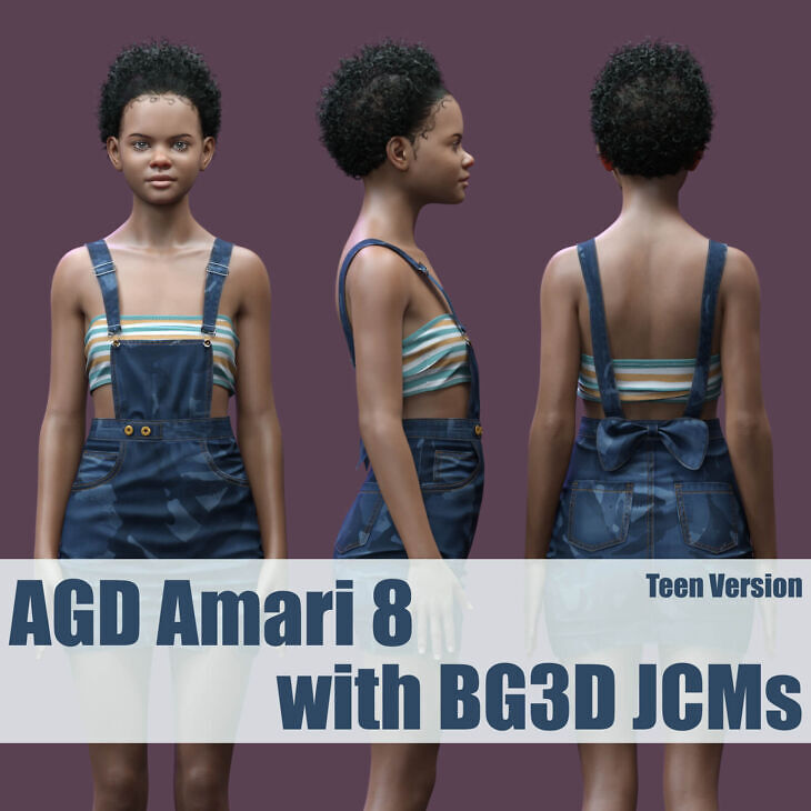 BG3D Add-On Pack for AGD Amari Teen and Adult for G8/8.1F