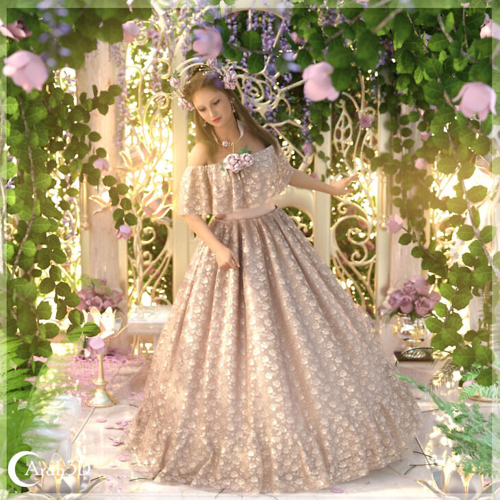Arah3D Floral Lady – Lady Winter Addon