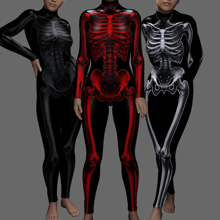 MS Halloween Costume Skeleton (G8F and G9)
