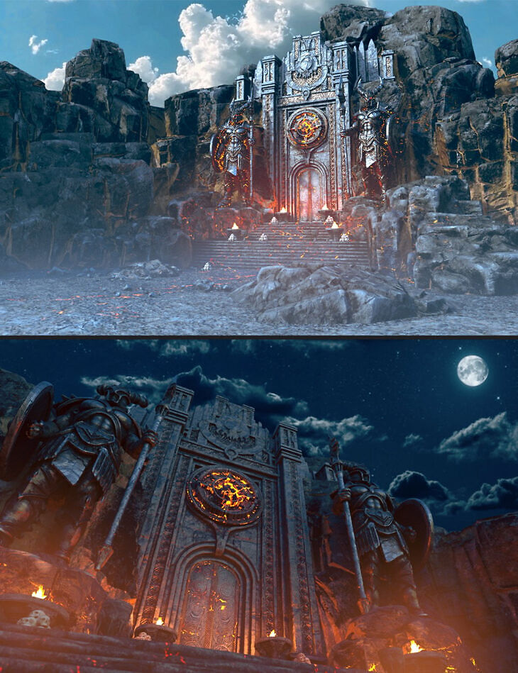 Polish Dark Temple Ruin