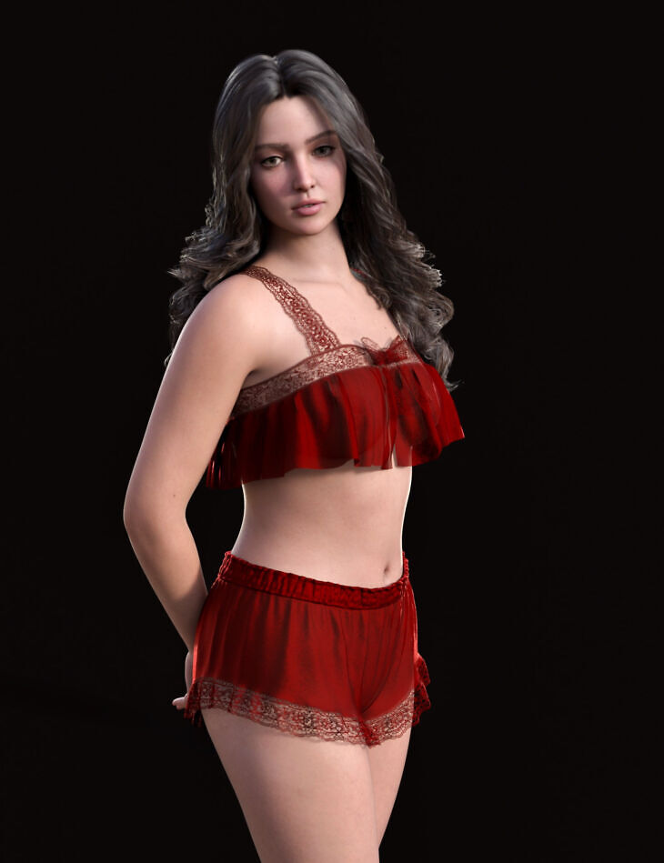 dForce MK Pajama Set for Genesis 9