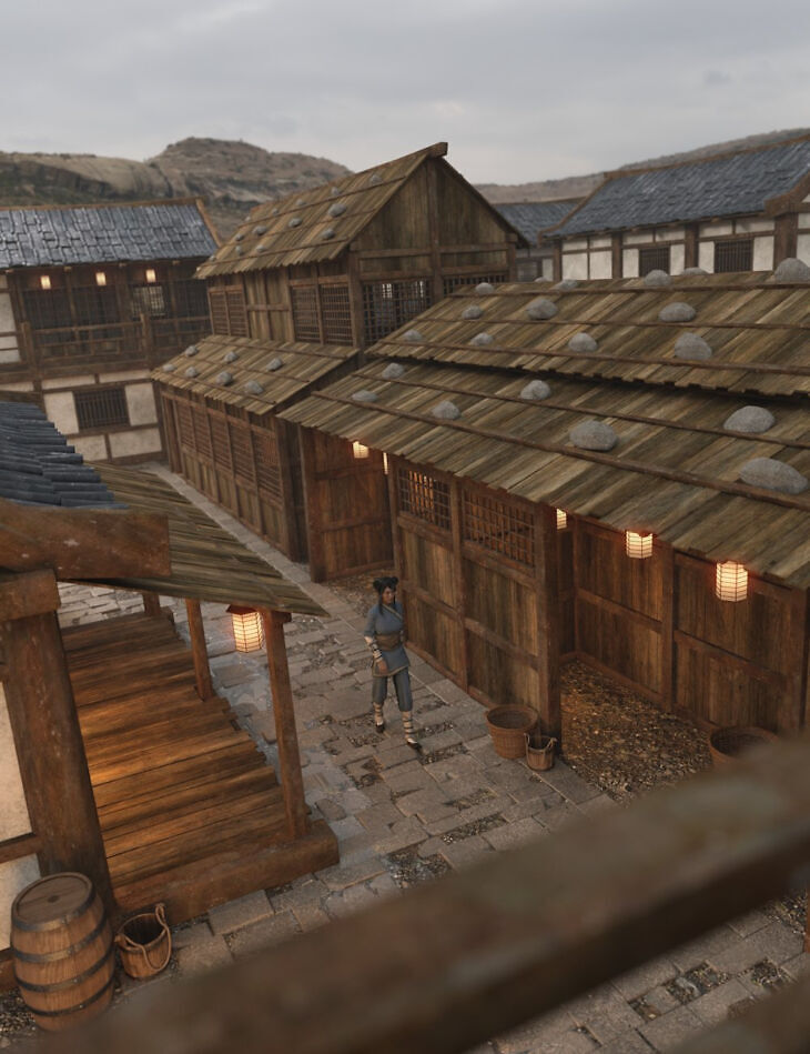 Asian City Buildings 1