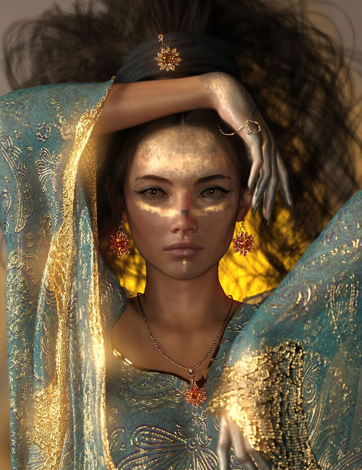 Bedazzled Earrings for Genesis 9