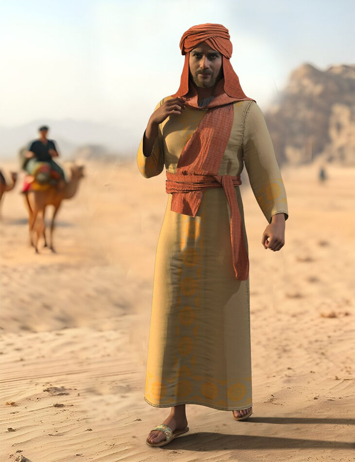 dForce Middle East Desert Outfit for Genesis 9