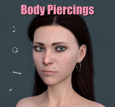 Stay Trippy Face and Body Piercings for G8M/F and G9