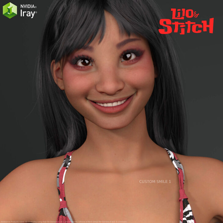 Sza Cartoon Series – Adult Lilo Pelekai & her expressions