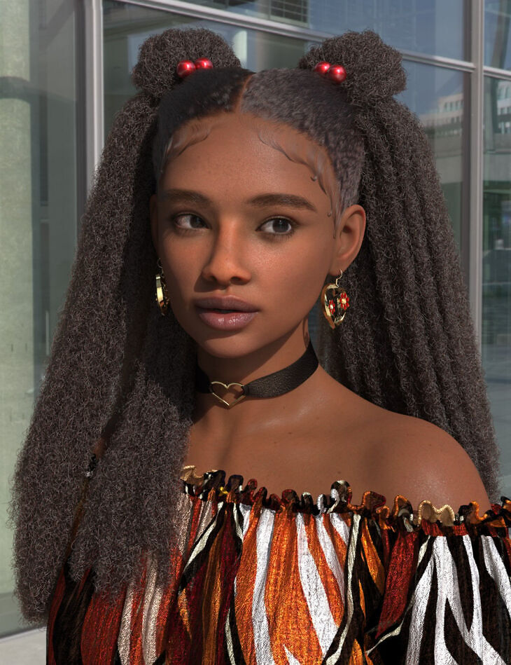 dForce AO Moonborn Hair for Genesis 9