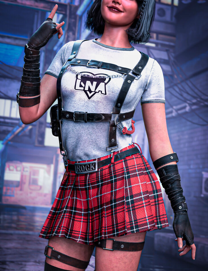 dForce Rockstar HD Outfit for Genesis 9